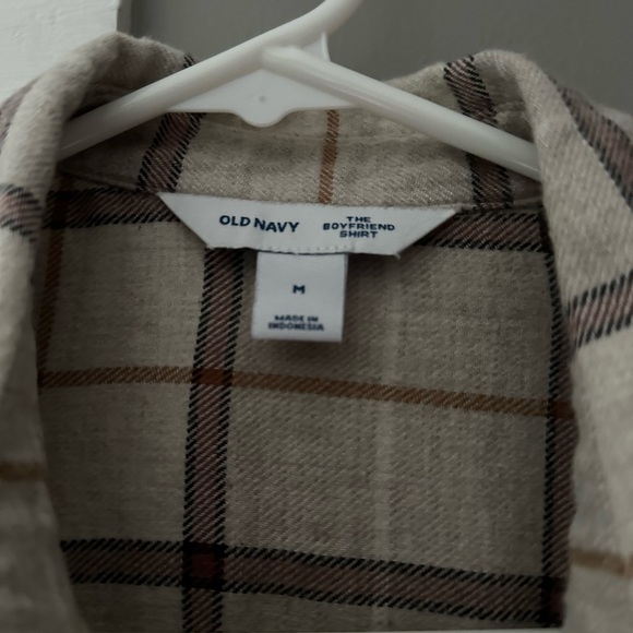 Old Navy Boyfriend Flannel Shirt M - Picture 5 of 5